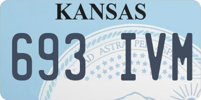 KS license plate 693IVM