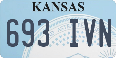 KS license plate 693IVN