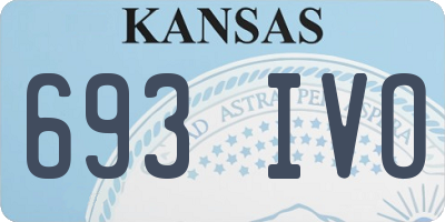 KS license plate 693IVO