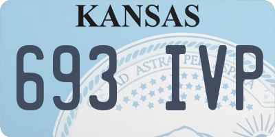 KS license plate 693IVP