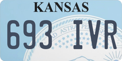 KS license plate 693IVR