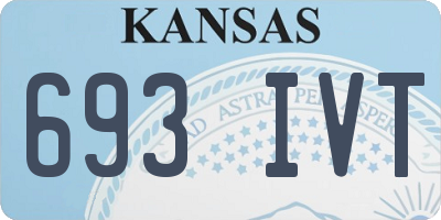 KS license plate 693IVT