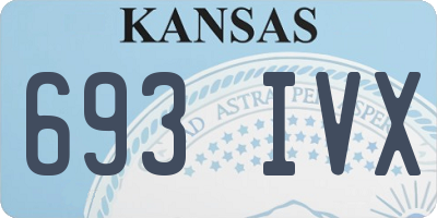 KS license plate 693IVX