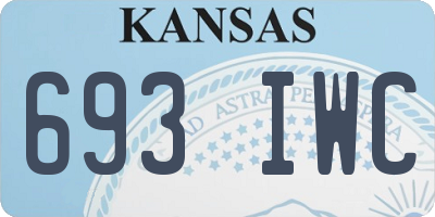 KS license plate 693IWC
