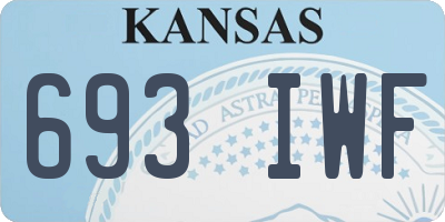KS license plate 693IWF