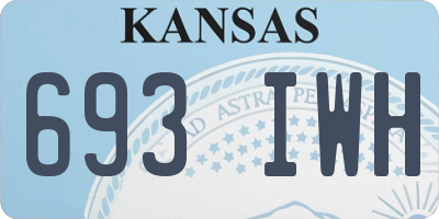KS license plate 693IWH