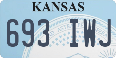 KS license plate 693IWJ