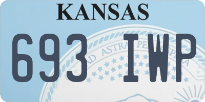 KS license plate 693IWP