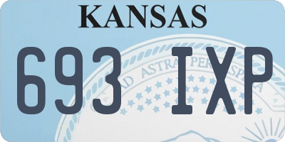 KS license plate 693IXP