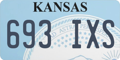 KS license plate 693IXS