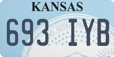 KS license plate 693IYB