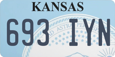KS license plate 693IYN