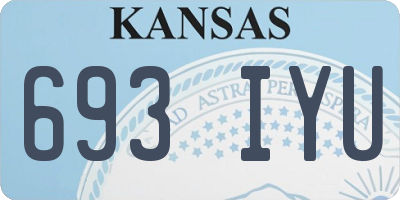 KS license plate 693IYU