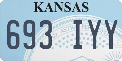 KS license plate 693IYY