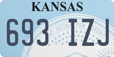 KS license plate 693IZJ