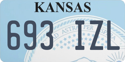 KS license plate 693IZL