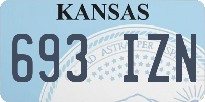 KS license plate 693IZN