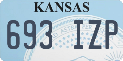 KS license plate 693IZP