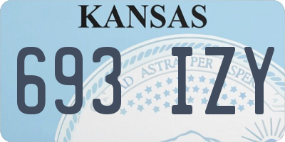 KS license plate 693IZY