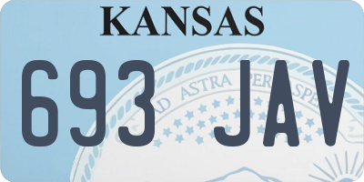 KS license plate 693JAV