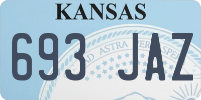 KS license plate 693JAZ