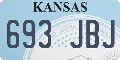 KS license plate 693JBJ