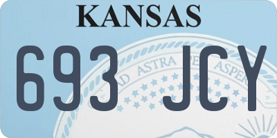 KS license plate 693JCY