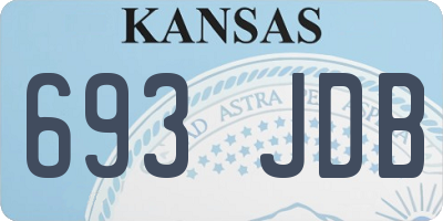 KS license plate 693JDB