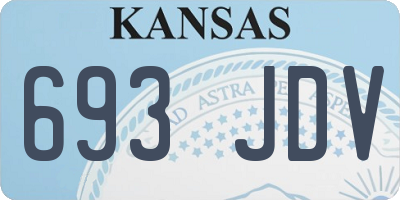 KS license plate 693JDV