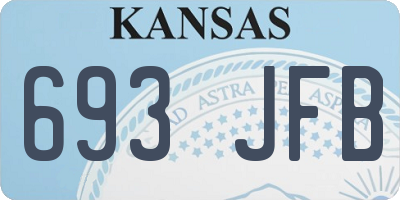 KS license plate 693JFB