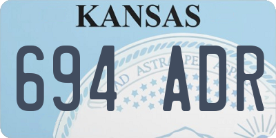 KS license plate 694ADR