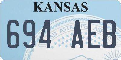 KS license plate 694AEB