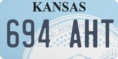 KS license plate 694AHT