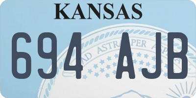 KS license plate 694AJB