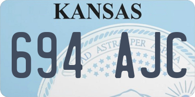 KS license plate 694AJC