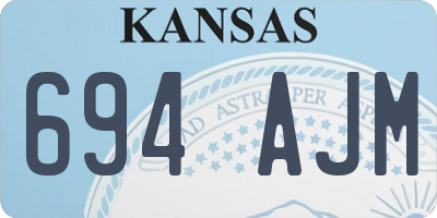 KS license plate 694AJM