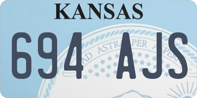 KS license plate 694AJS