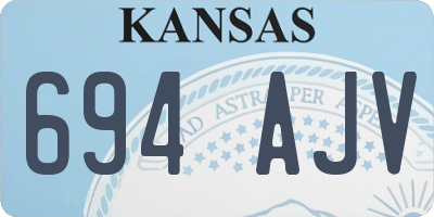 KS license plate 694AJV