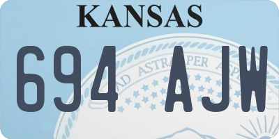 KS license plate 694AJW