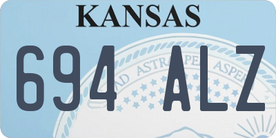 KS license plate 694ALZ
