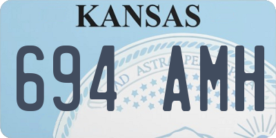 KS license plate 694AMH