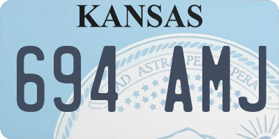 KS license plate 694AMJ