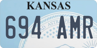 KS license plate 694AMR