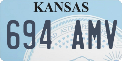 KS license plate 694AMV