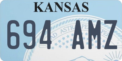 KS license plate 694AMZ