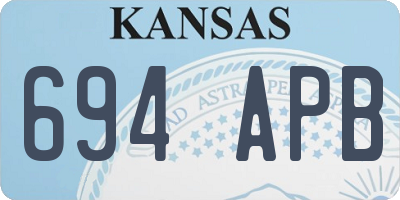 KS license plate 694APB