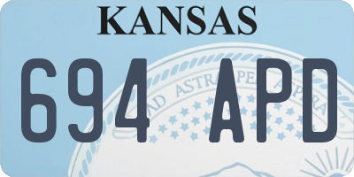 KS license plate 694APD