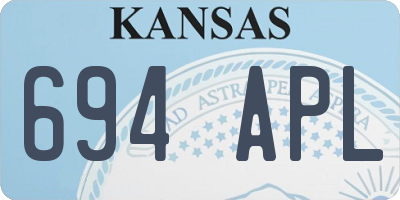 KS license plate 694APL