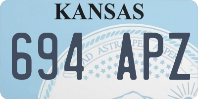 KS license plate 694APZ