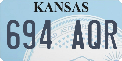 KS license plate 694AQR